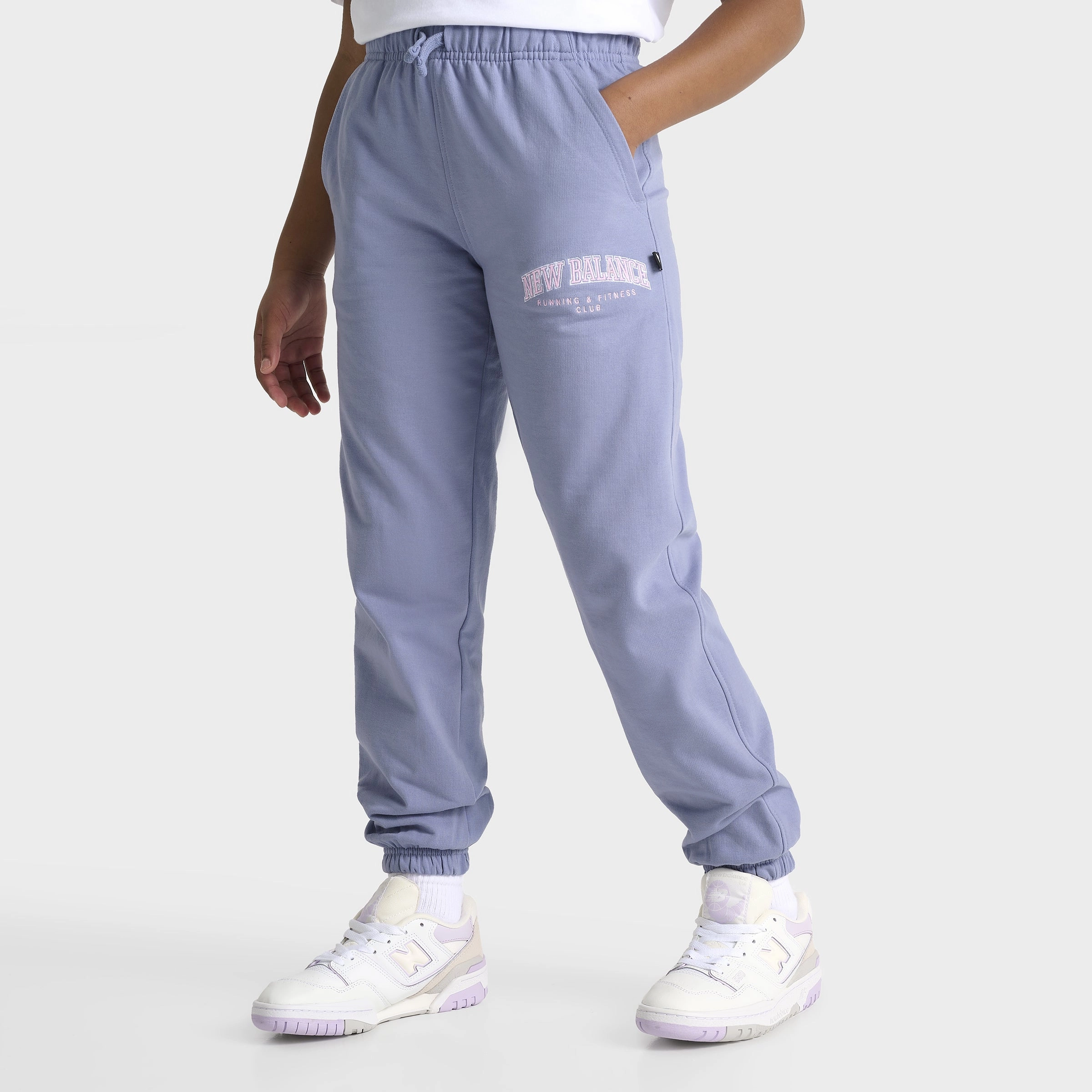 New Balance Junior Girls' Loose Fit Joggers / Dusk Shower