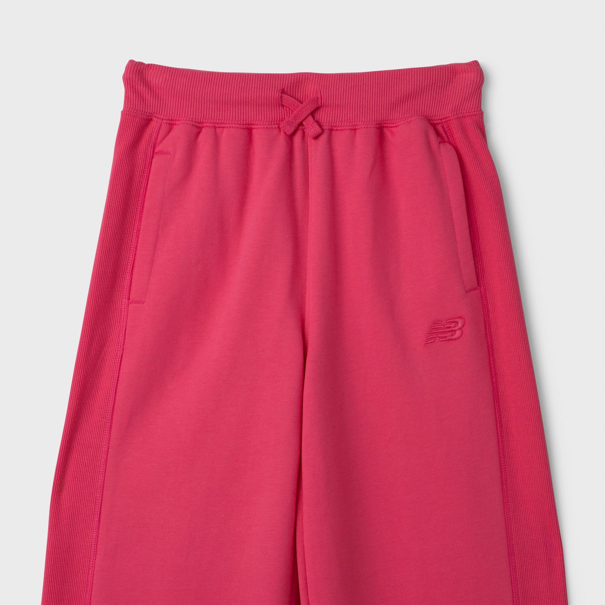 New Balance Junior Girls' Rib Side Panel Pants / Dragon Berry