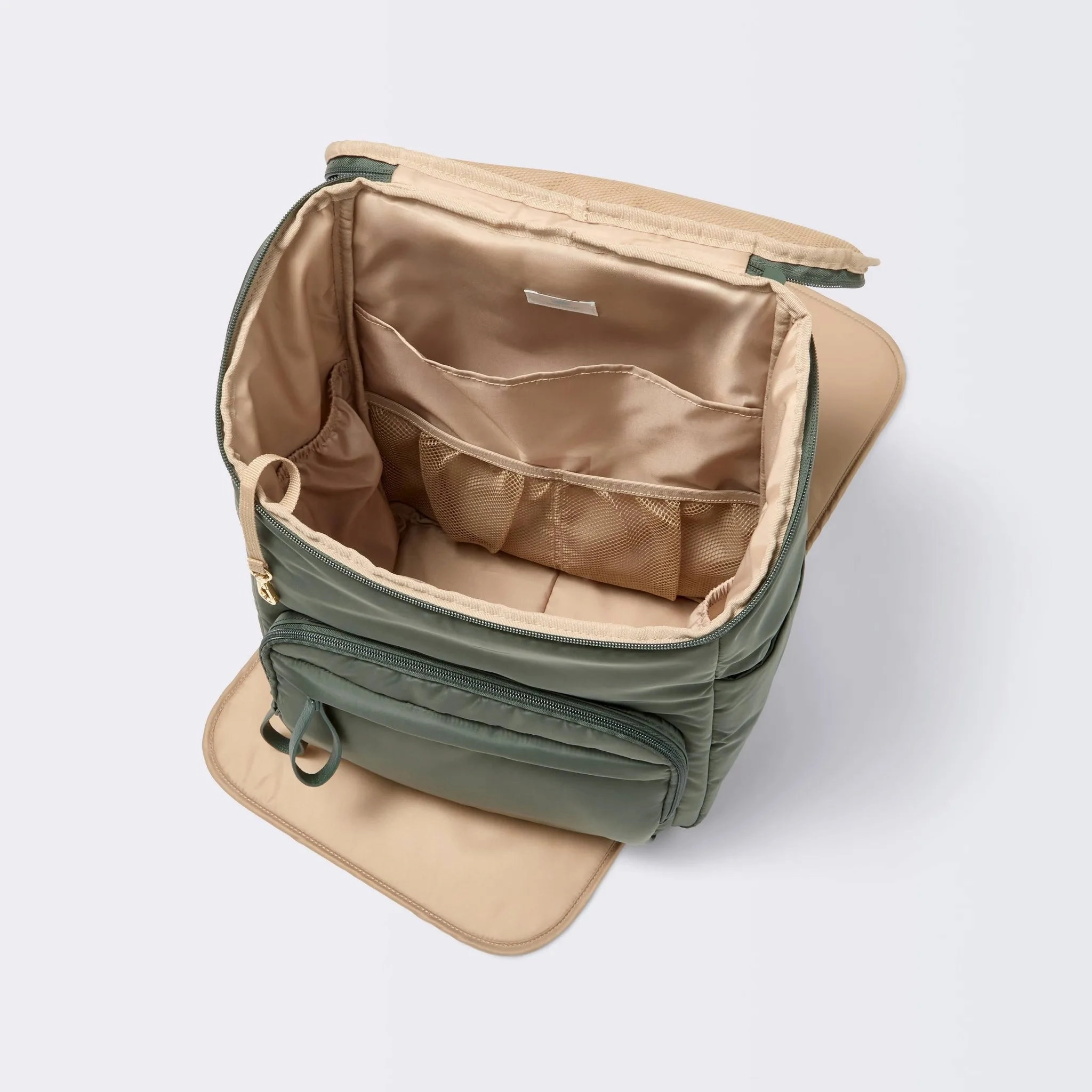 Open-Top Diaper Backpack - Green