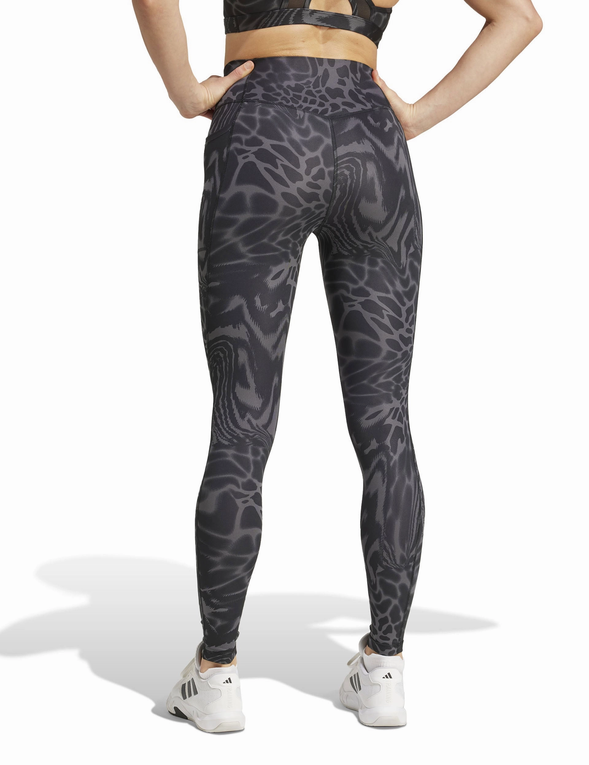 Optime Essentials Stash Pocket Full-Length Leggings - Black