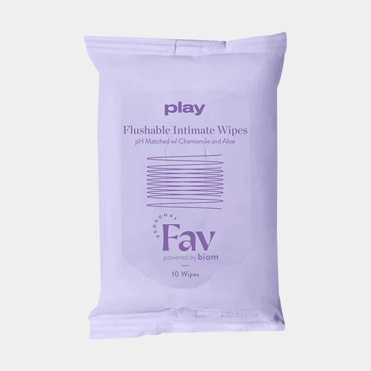 Personal Fav Play Flushable Intimate Wipes 10 - Pack