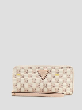 Pink Logo G Wave Medium Wallet