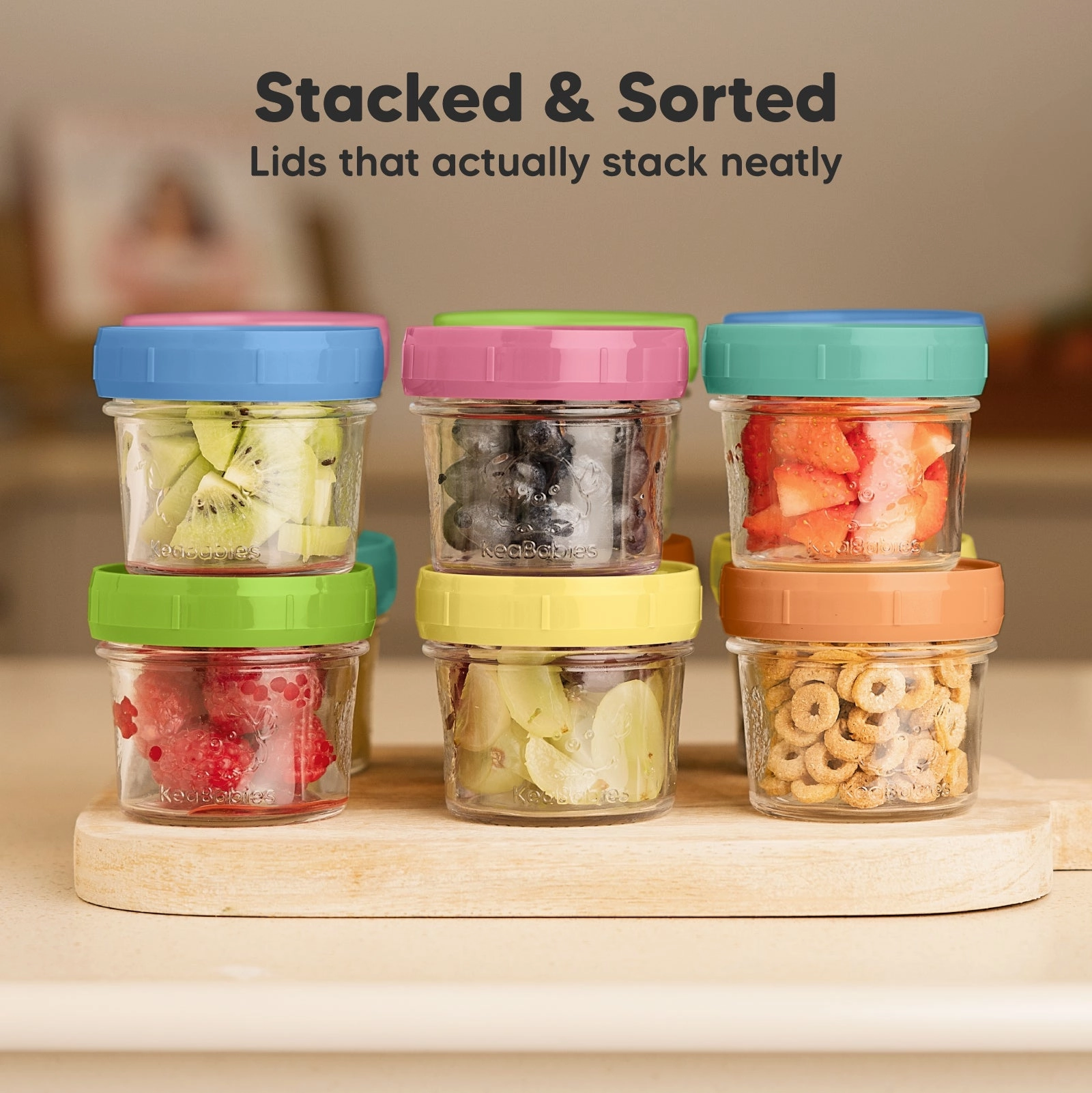 Prep Jars Baby Food Storage Glass Container (Kea)