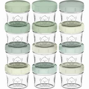 Prep Jars Baby Food Storage Glass Container (Sage)
