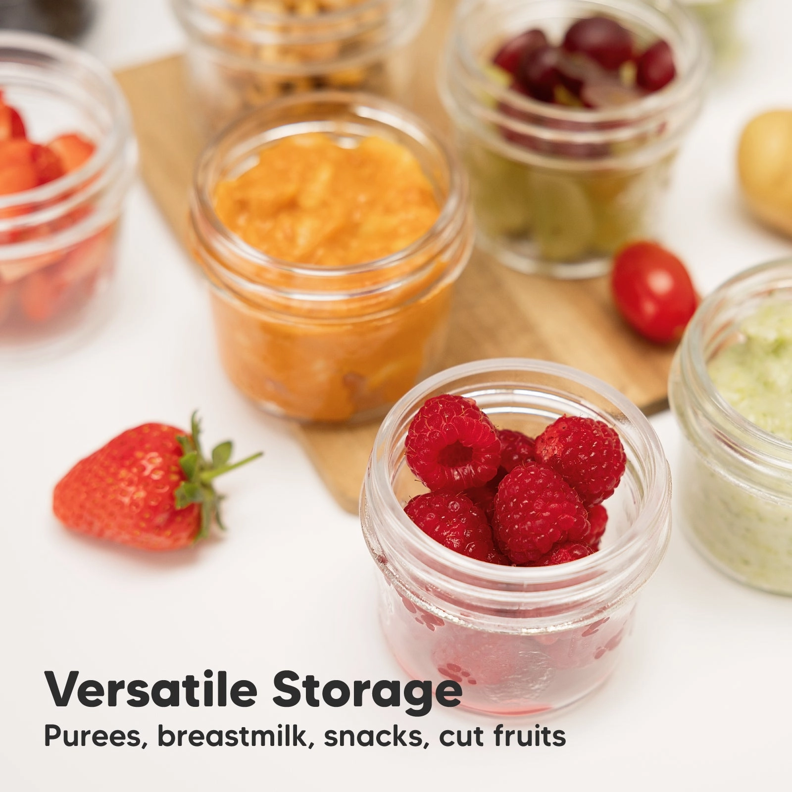 Prep Jars Baby Food Storage Glass Container (Terracotta)