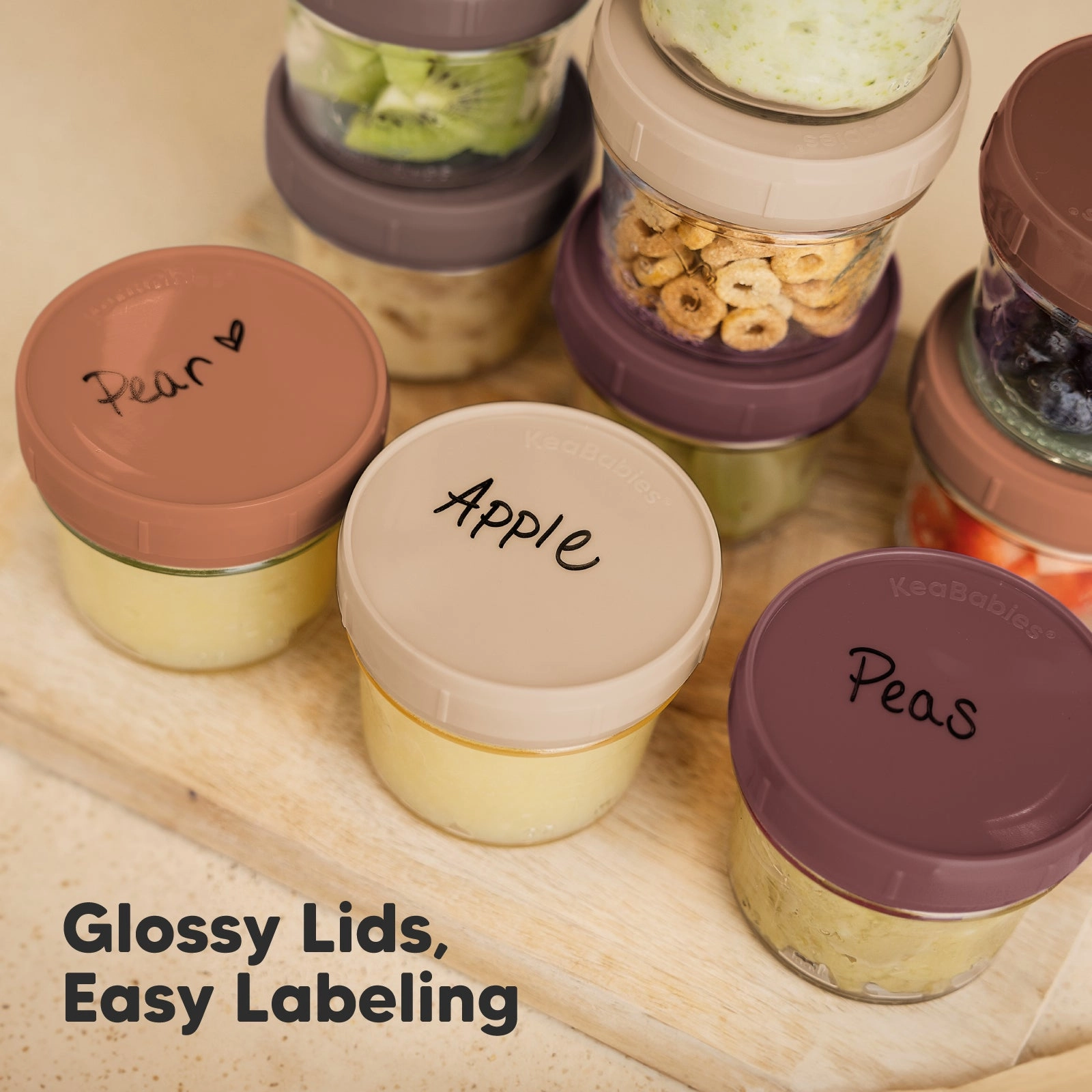 Prep Jars Baby Food Storage Glass Container (Terracotta)