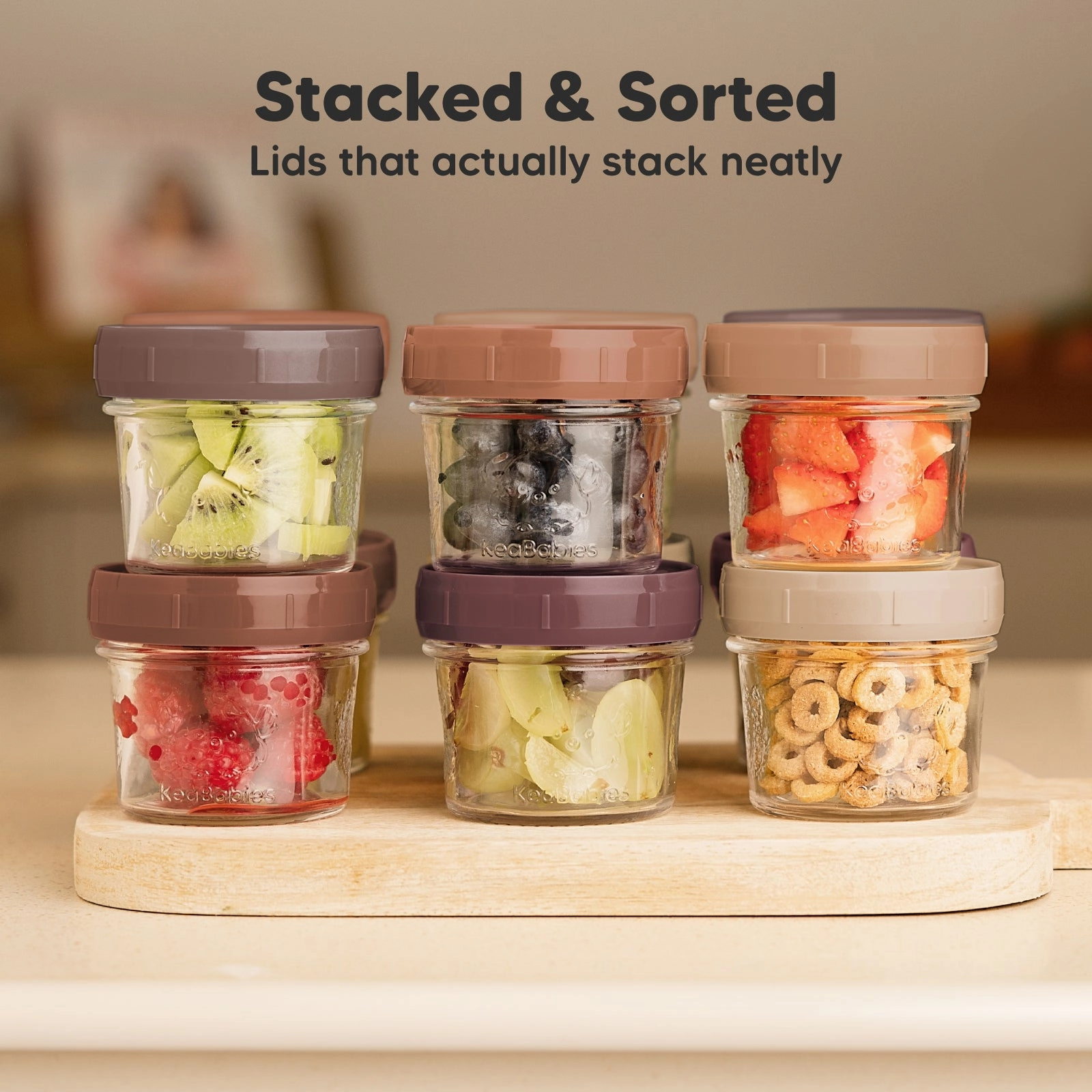 Prep Jars Baby Food Storage Glass Container (Terracotta)