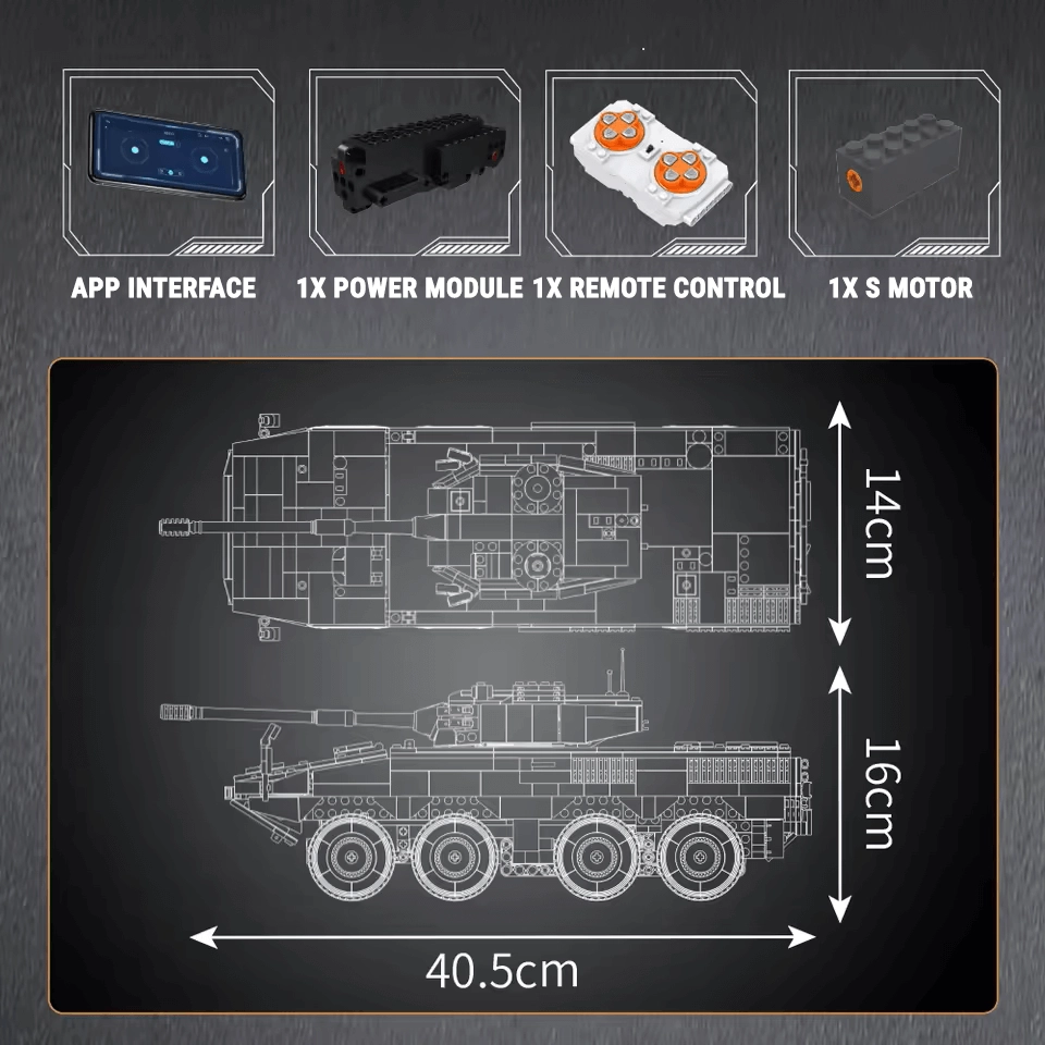 Remote Controlled Tank Destroyer 1292pcs
