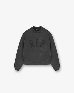 Rep Applique Sweater - Vintage Black