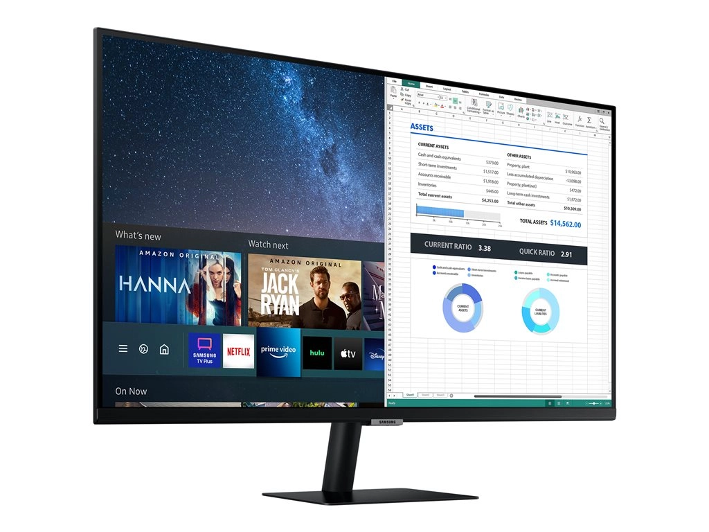 Samsung TDSourcing S32AM702UN - M70A Series - LED monitor - Smart - 32 - 3840 x 2160 4K @ 60 Hz - VA - 250 cd/mï¿½ - 3000:1 - LS32AM702UNXZA