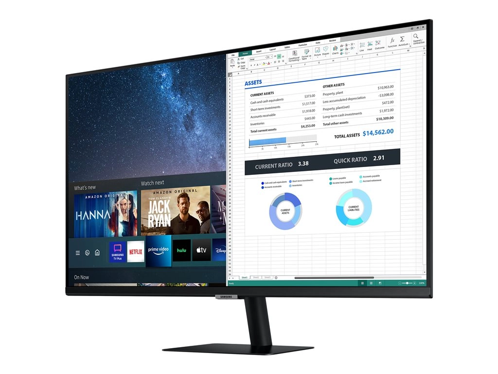Samsung TDSourcing S32AM702UN - M70A Series - LED monitor - Smart - 32 - 3840 x 2160 4K @ 60 Hz - VA - 250 cd/mï¿½ - 3000:1 - LS32AM702UNXZA