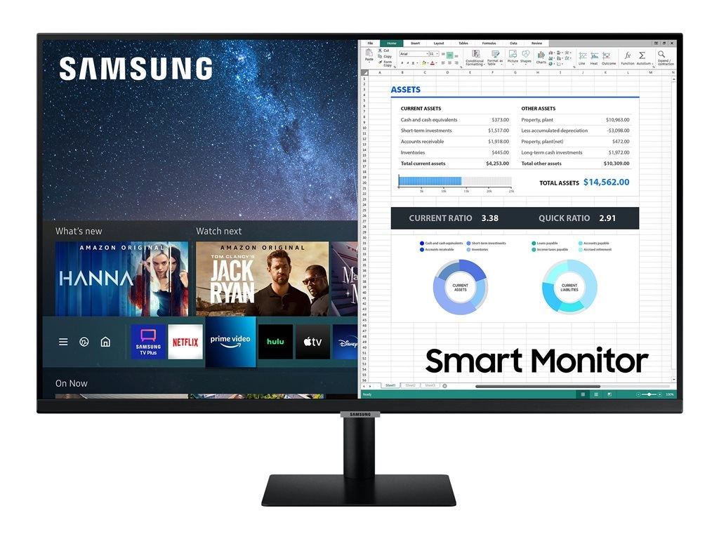 Samsung TDSourcing S32AM702UN - M70A Series - LED monitor - Smart - 32 - 3840 x 2160 4K @ 60 Hz - VA - 250 cd/mï¿½ - 3000:1 - LS32AM702UNXZA