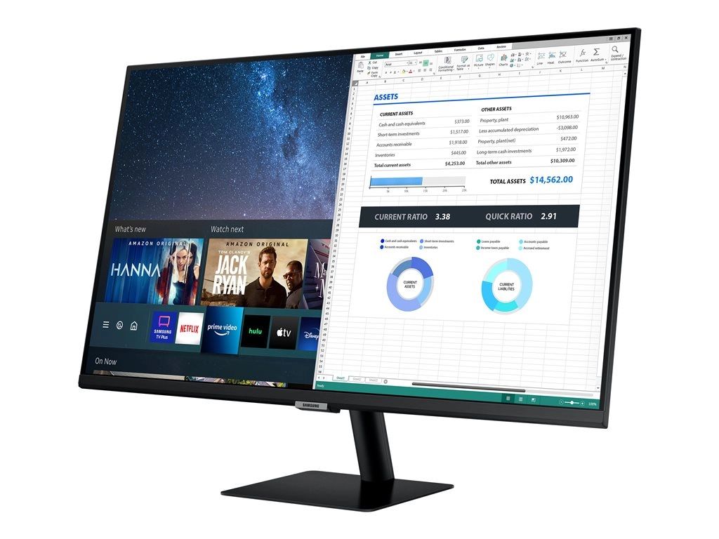 Samsung TDSourcing S32AM702UN - M70A Series - LED monitor - Smart - 32 - 3840 x 2160 4K @ 60 Hz - VA - 250 cd/mï¿½ - 3000:1 - LS32AM702UNXZA