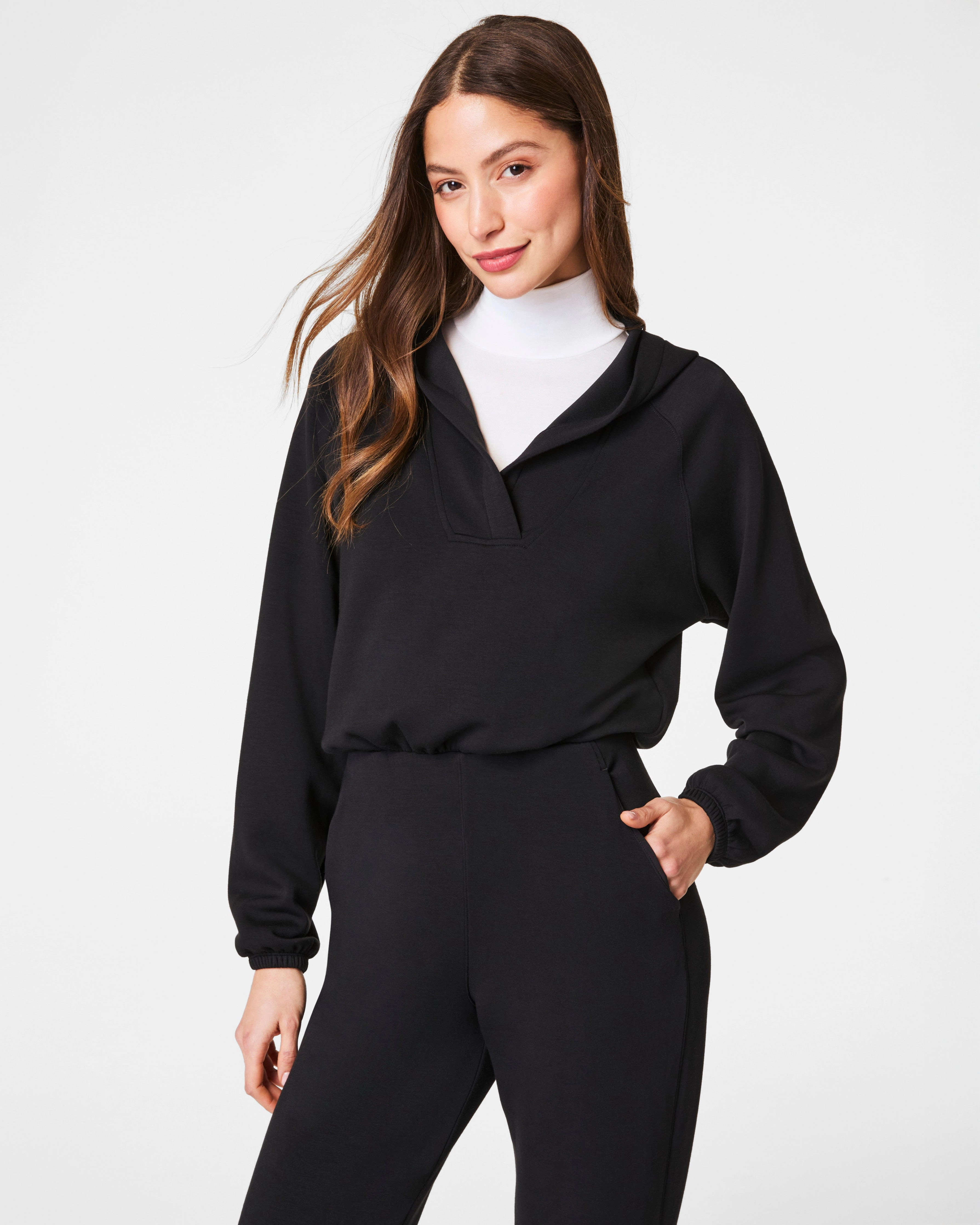 SPANX® AirEssentials V-Neck Hooded Jumpsuit