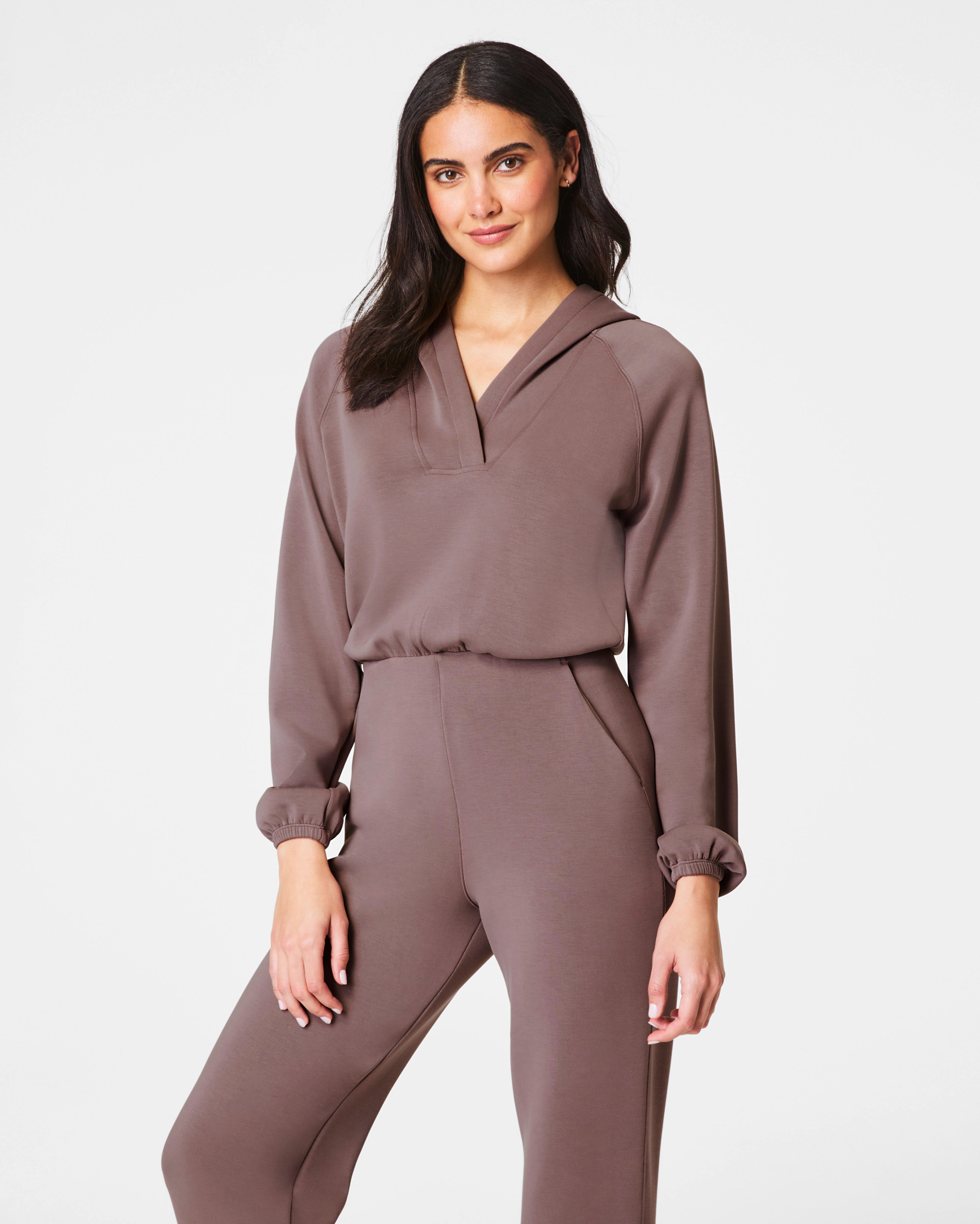 SPANX® AirEssentials V-Neck Hooded Jumpsuit