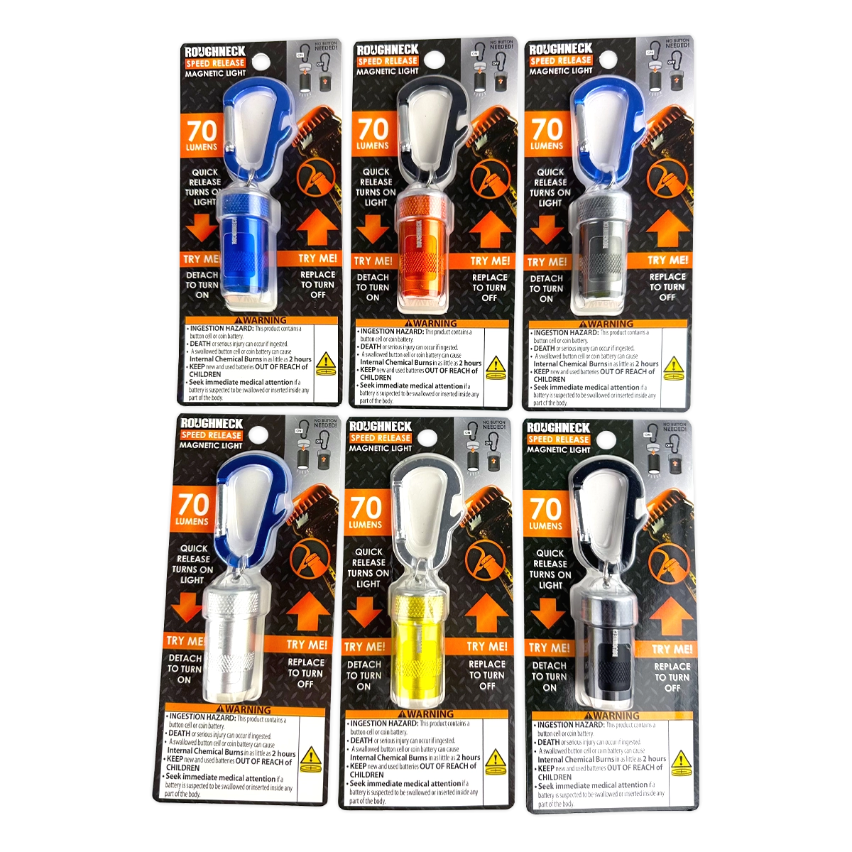 Speed Release Magnetic Light - 6 Pieces Per Retail Ready Display 25323