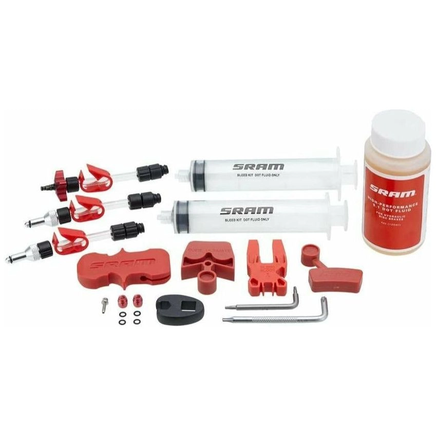 SRAM Standard Disc Brake Bleed Kit - For SRAM X0, XX, Guide, Level, Code, HydroR, and G2, with DOT Fluid