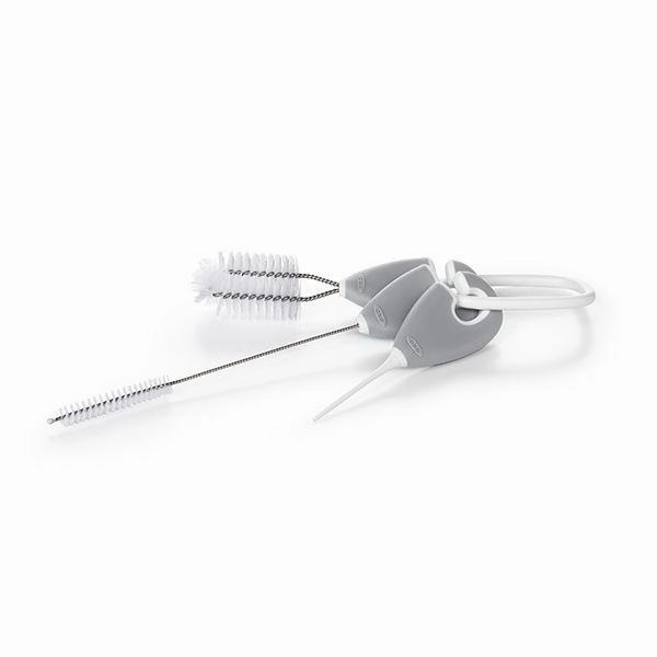 Straw & Sippy Cup Top Cleaning Set - Grey