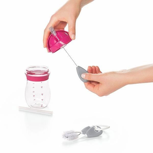 Straw & Sippy Cup Top Cleaning Set - Grey