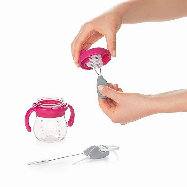 Straw & Sippy Cup Top Cleaning Set - Grey