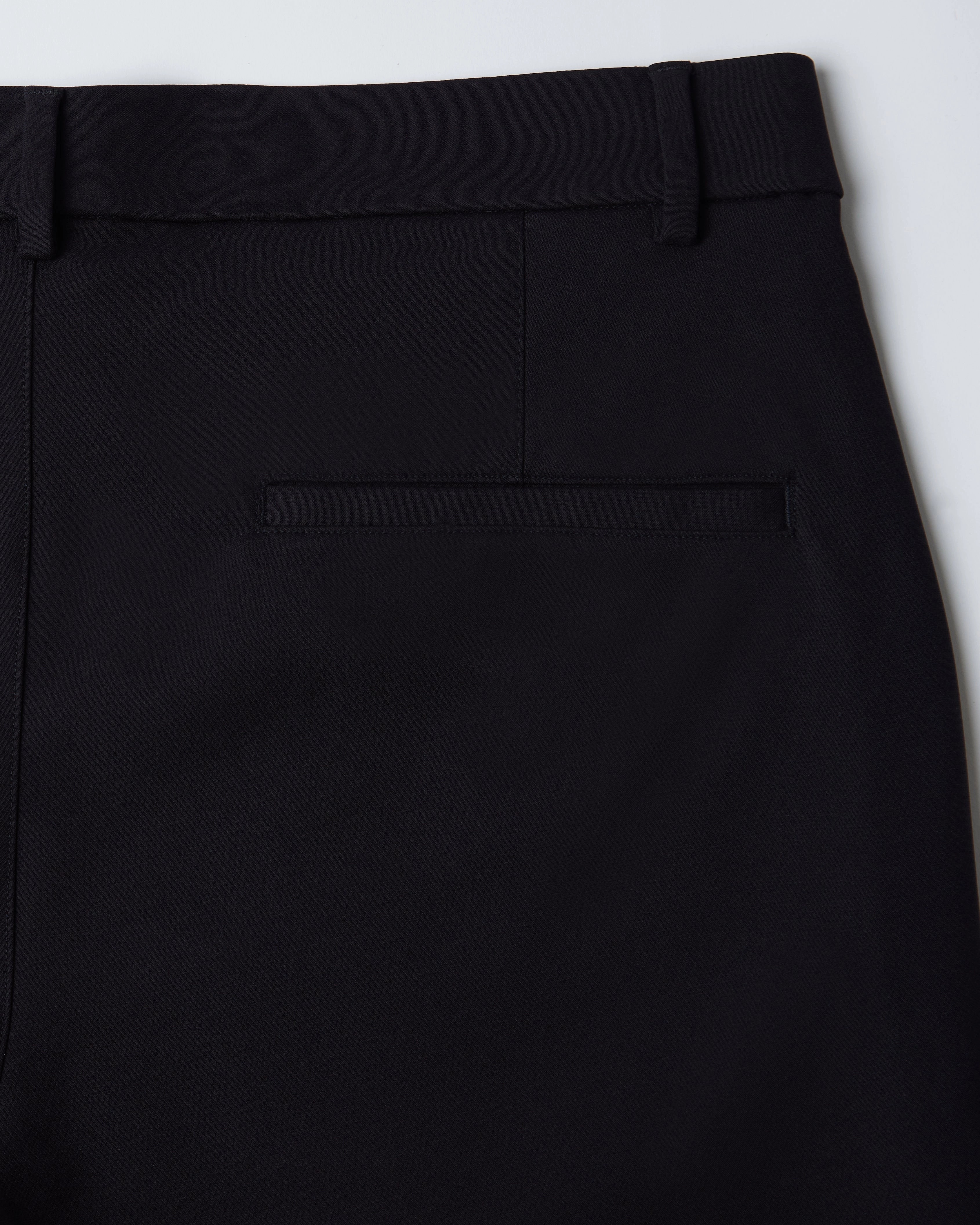 Tailored 4-Way Stretch Nylon Smart Pants - Black