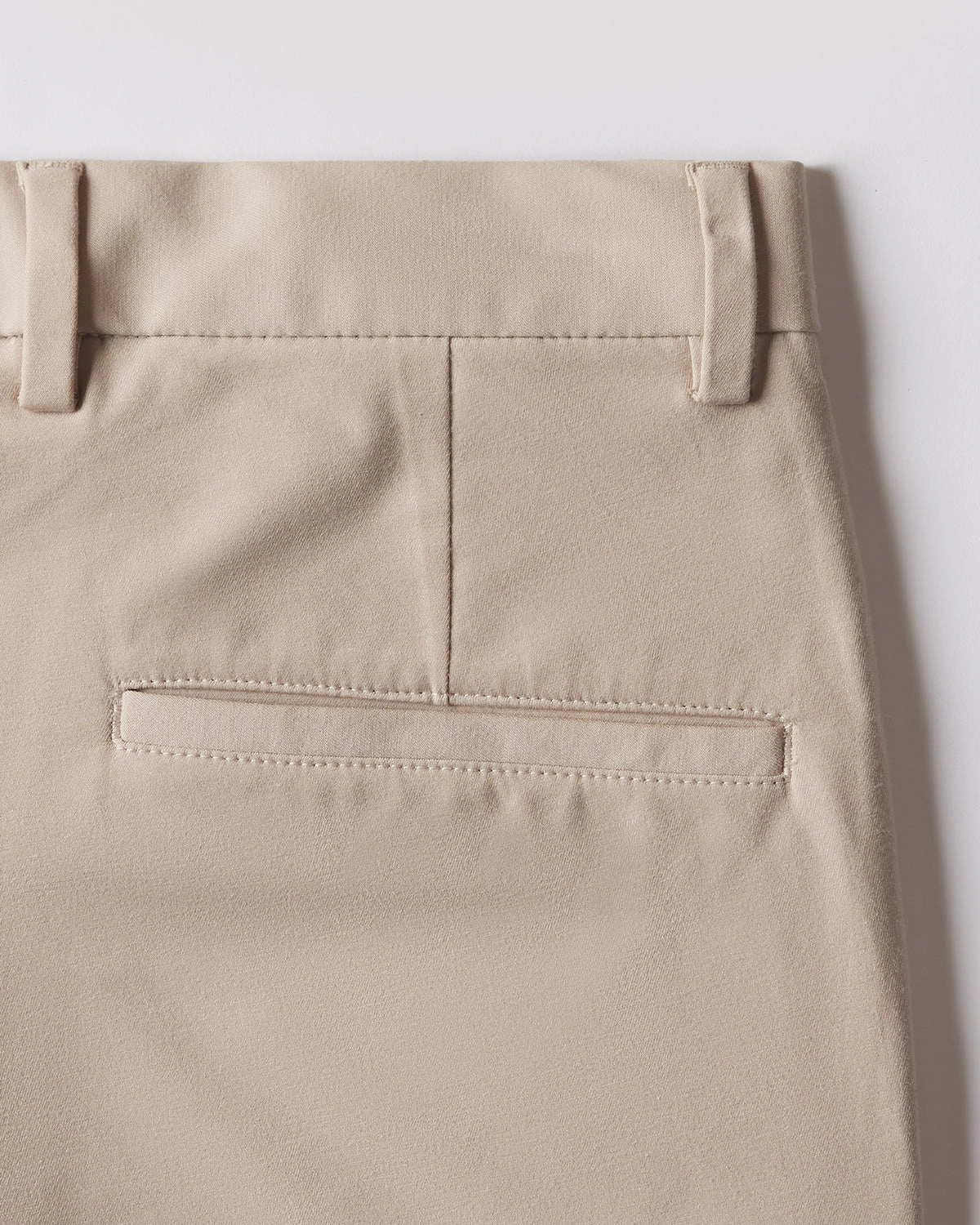 Tailored 4-Way Stretch Twill Smart Pants - Beige