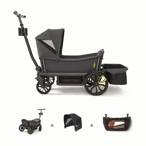Veer Cruiser XL Essentials Bundle - Cruiser XL / XL Foldable Storage Basket / XL Retractable Canopy