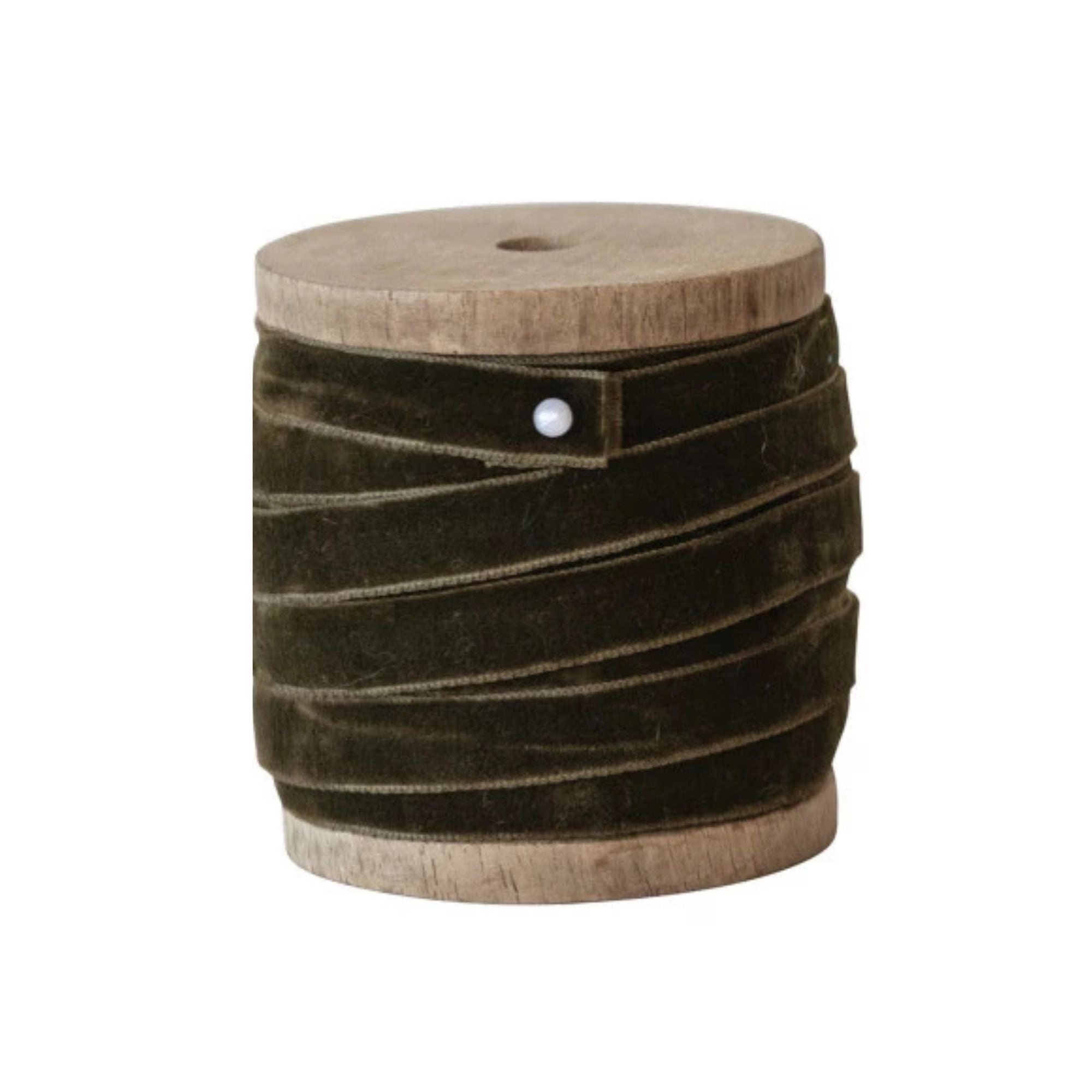 Velvet Ribbon on Wood Spool - 10 Yard