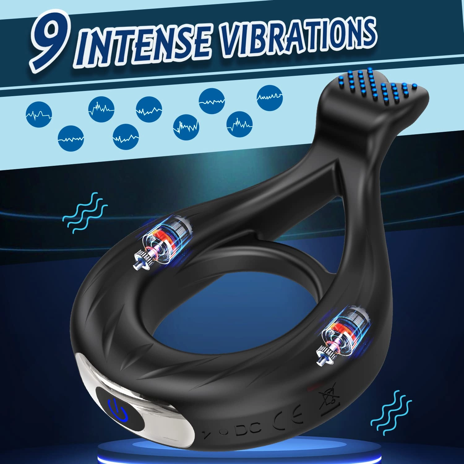 Vibrating Cock Ring with App & Remote Control