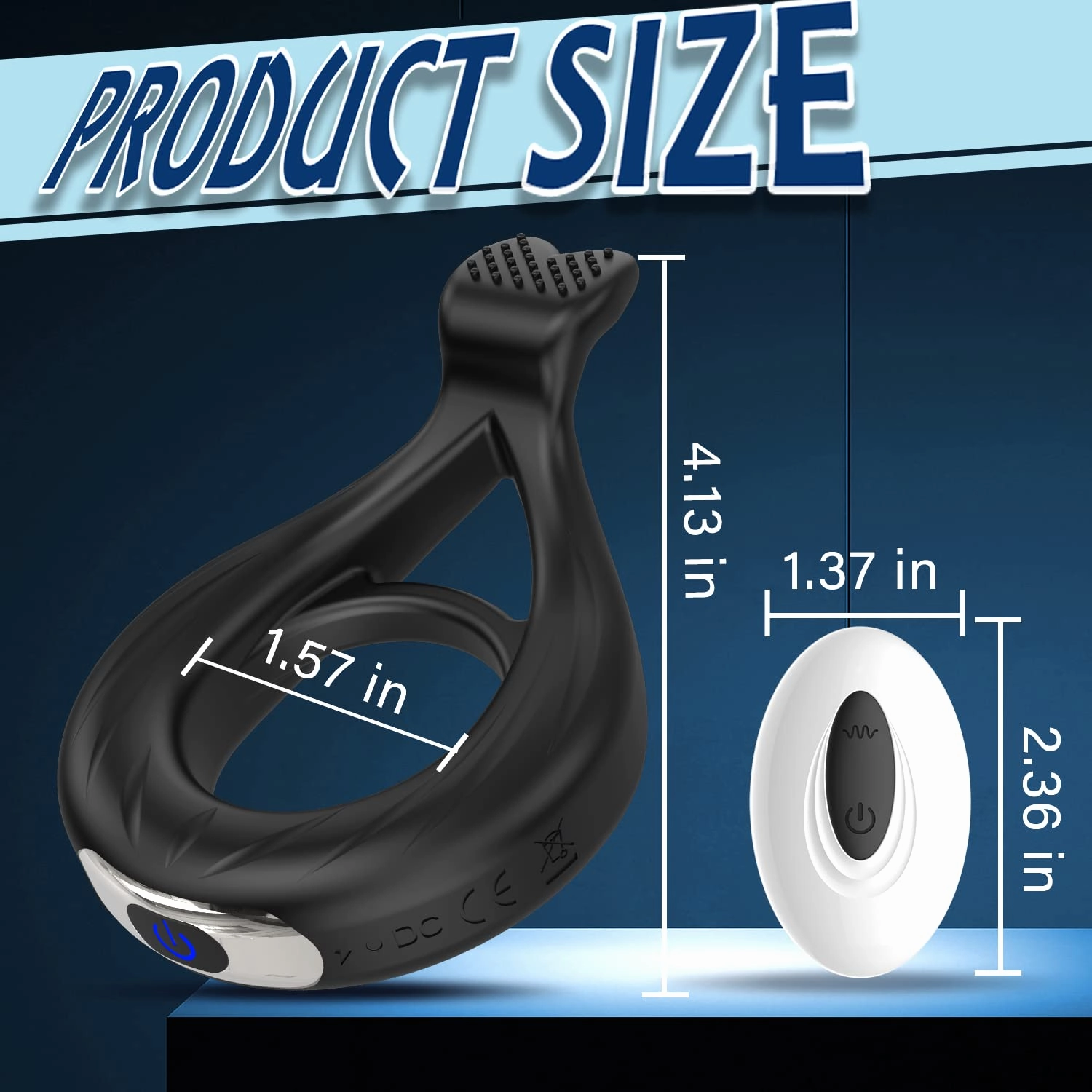 Vibrating Cock Ring with App & Remote Control