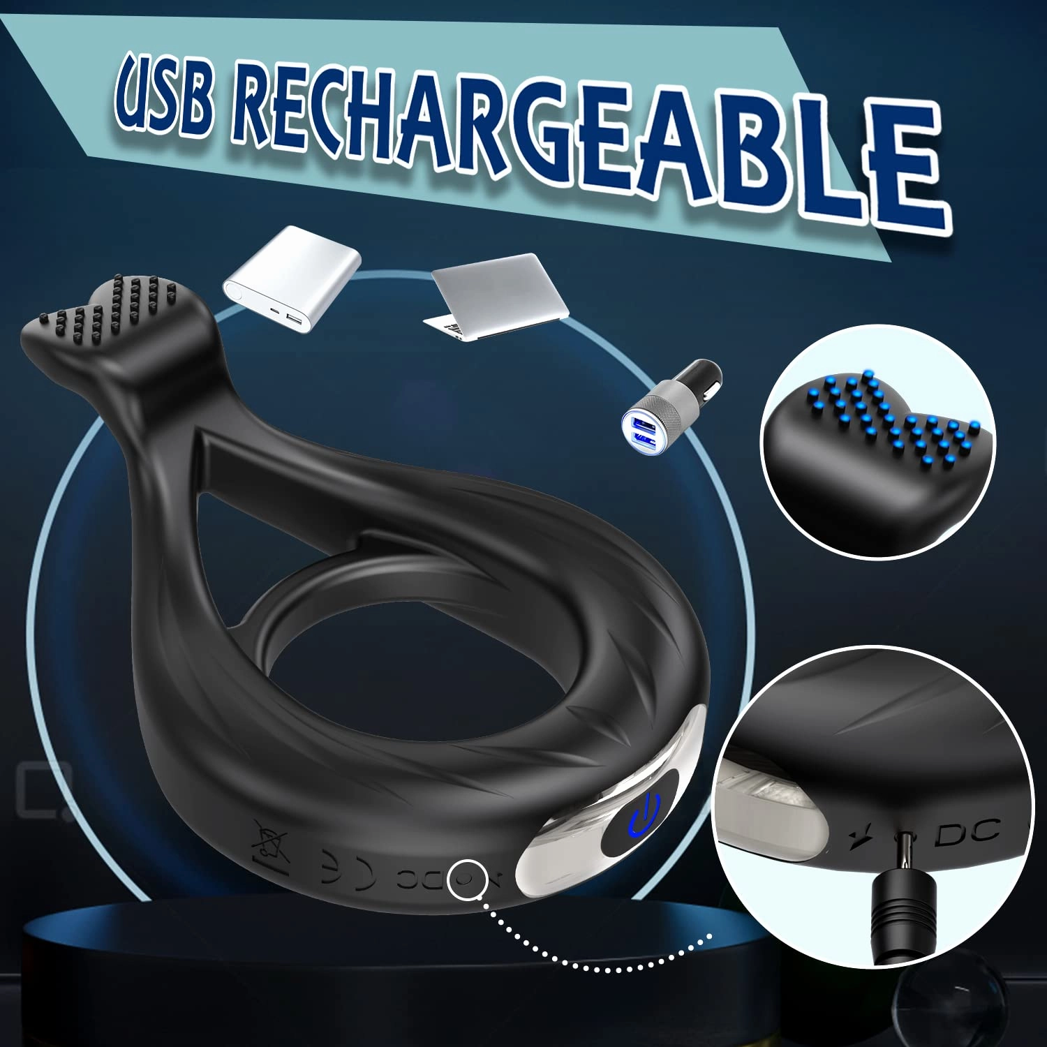 Vibrating Cock Ring with App & Remote Control