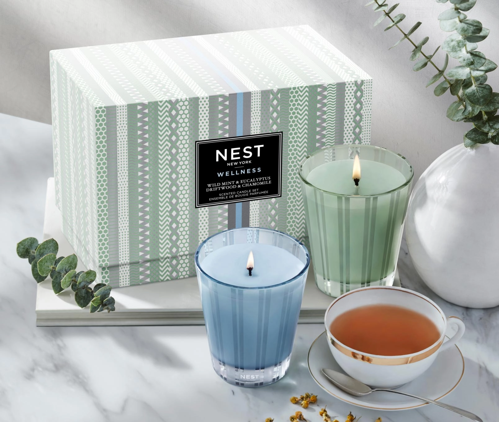 Wild Mint & Eucalyptus & Driftwood & Chamomile Classic Candle Set