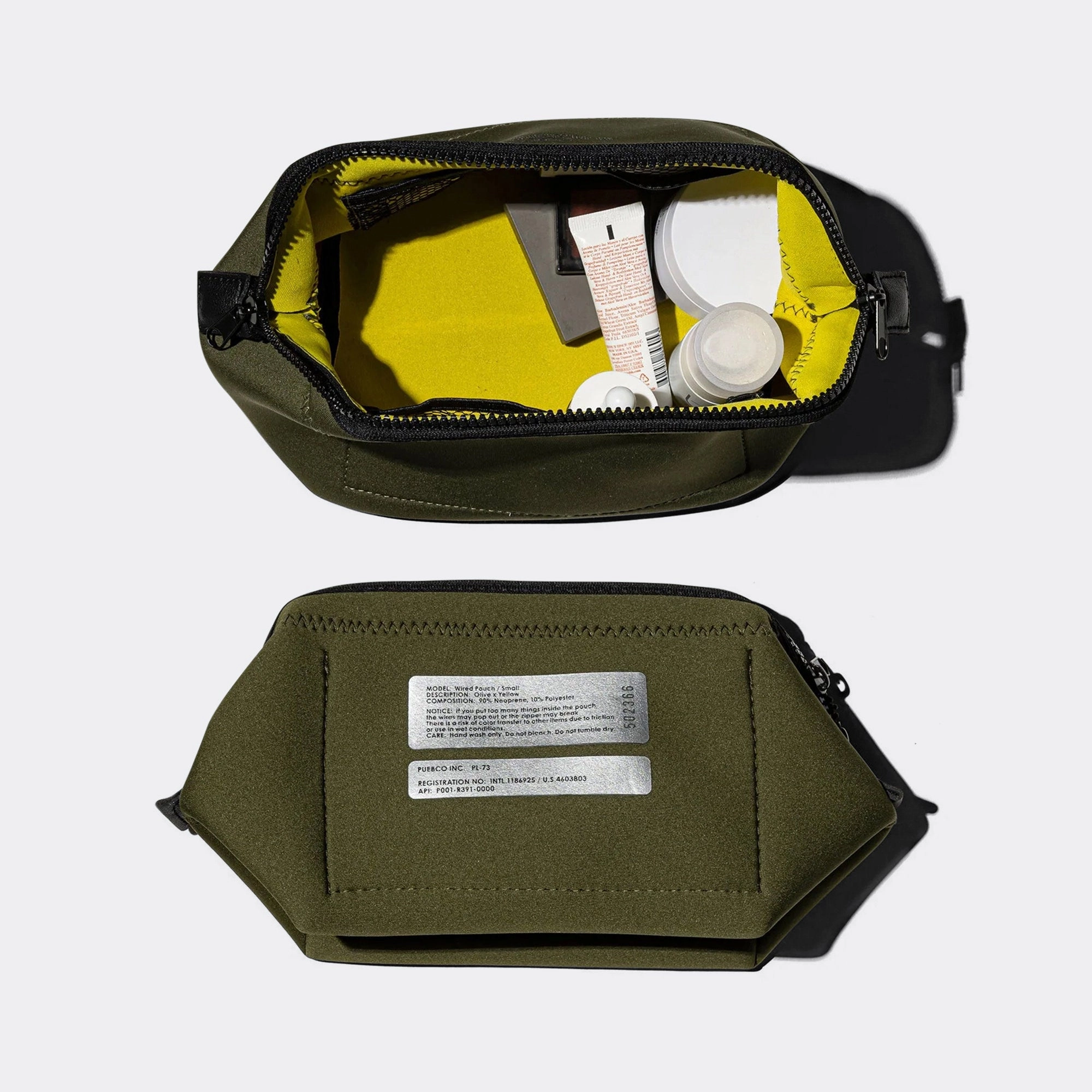 Wired Pouch - Olive/Yellow
