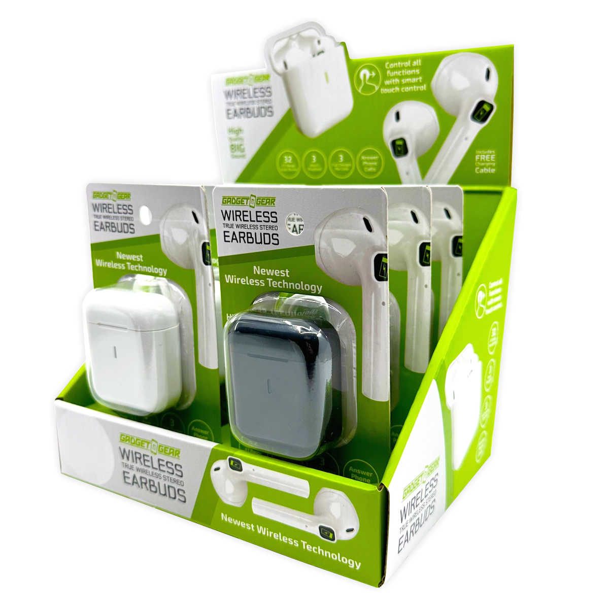 Wireless Earbuds with Case - 6 Pieces Per Retail Ready Display 25046