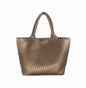 Women's Abbot Woven Tote Bag In Bronze