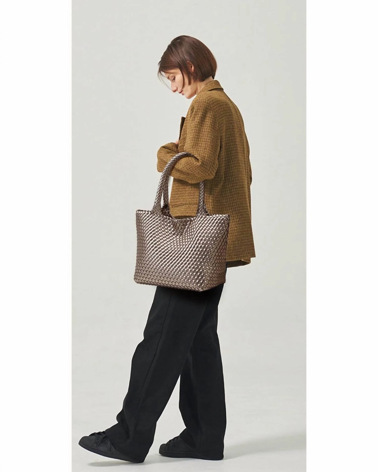 Women's Abbot Woven Tote Bag In Bronze