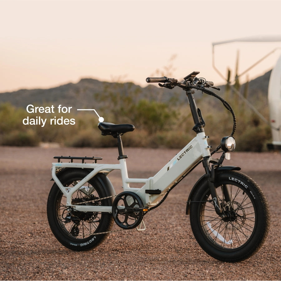 XP4 750 Step-Thru Stratus White   FREE LevelUp Rack, Comfort Seat, Suspension Seat Post, Elite Headlight, Bike Lock ($356 Value)
