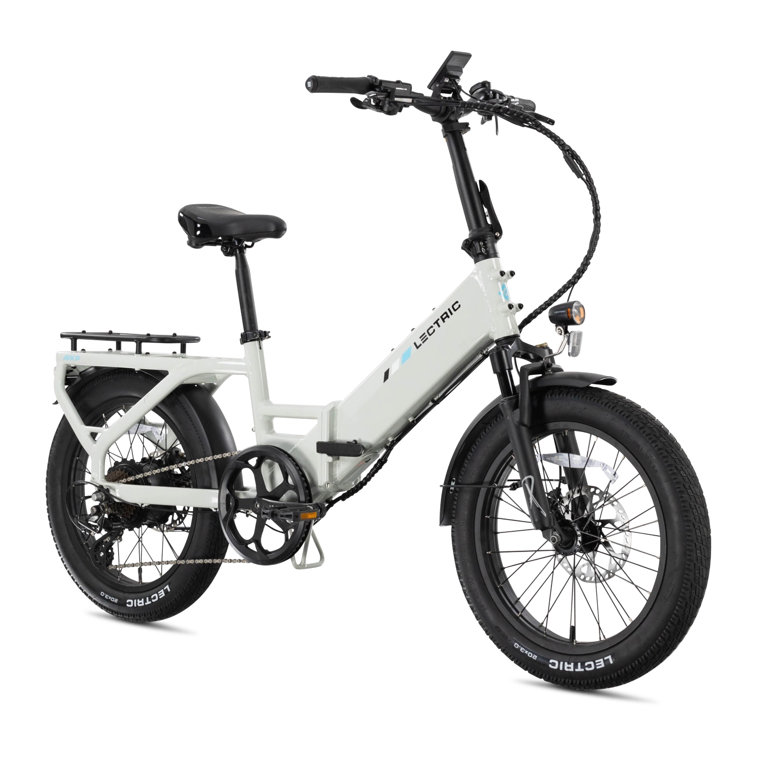XP4 750 Step-Thru Stratus White   FREE LevelUp Rack, Comfort Seat, Suspension Seat Post, Elite Headlight, Bike Lock ($356 Value)